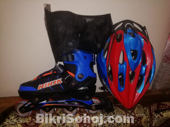 Ninja skating shoes Free(Helmet and protective gear set)